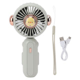 Foldable Mini Fan Cute Lightweight 900mAh Adjustable Low Noise Handheld Fan for Summer Green In Australia - Darrahopens