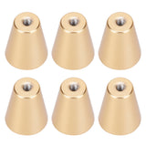6 Sets Gold Drawer Handle Space Aluminum European Style Handle Furniture Replacement PartsRound Single Hole