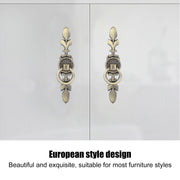 2 Sets Ring Pull Round Single Hole Handles Knob for Kitchen Cabinet Cupboard Door Drawer231 Large Antique Bronze