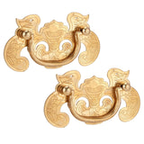 2 Sets Retro Style Handle Bat‑Shape Antique Furniture Hardware Handle for Wooden Cupboard Door In Australia - Darrahopens