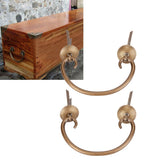 2 Set Drawer Drawer Pulls Chinese Style Antique Copper Handle Cabinet Hardware Accessory