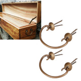 2 Set Drawer Drawer Pulls Chinese Style Antique Copper Handle Cabinet Hardware Accessory