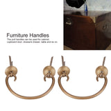 2 Set Drawer Drawer Pulls Chinese Style Antique Copper Handle Cabinet Hardware Accessory