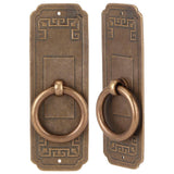 2 Sets Chinese Style Handle Single Hole Door Pull Knobs for Kitchen Cabinet Furniture Hardware10cm