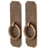 2 Sets Chinese Style Handle Single Hole Door Pull Knobs for Kitchen Cabinet Furniture Hardware10cm