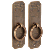 2 Sets Chinese Style Handle Single Hole Door Pull Knobs for Kitchen Cabinet Furniture Hardware10cm