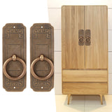 2 Sets Chinese Style Handle Single Hole Door Pull Knobs for Kitchen Cabinet Furniture Hardware10cm