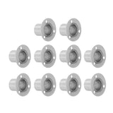 10Set Flanged Holder Base Thicken Stainless Steel Closet Rod Tube Bracket HardwaresΦ19 In Australia - Darrahopens