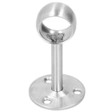 6Pcs Flanged Socket Stainless Steel Curtain Rod Brackets Wardrobe Pole Holder Hardware Fitting(22 AllPass )