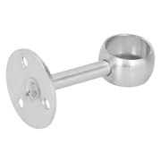 6Pcs Flanged Socket Stainless Steel Curtain Rod Brackets Wardrobe Pole Holder Hardware Fitting(22 AllPass )