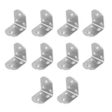 10Pcs Corner Brace Stainless Steel Thicken Right Angle Bracket Connector for Shelf FurnitureS In Australia - Darrahopens