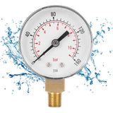 0-160psi 0-11bar Vacuum Pressure Gauge Manometer with Dual Scale for Water Oil Gas Liquid