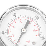 0-160psi 0-11bar Vacuum Pressure Gauge Manometer with Dual Scale for Water Oil Gas Liquid