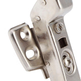 4Sets Hinges for Cabinet Kitchen W/Damping Buffer Door Bisagra Cold Rolled Steel HardwareBent Arm 11.3 x 7.2 x 3.6cm