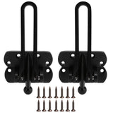 2Set Aluminum Alloy Antitheft Door Buckle Safety Chain Atype Bolt Anti Lock Insurance(black ) In Australia - Darrahopens