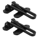 2Set Aluminum Alloy Antitheft Door Buckle Safety Chain Atype Bolt Anti Lock Insurance(black ) In Australia - Darrahopens