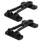 2Set Aluminum Alloy Antitheft Door Buckle Safety Chain Atype Bolt Anti Lock Insurance(black ) In Australia - Darrahopens