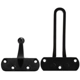 2Set Aluminum Alloy Antitheft Door Buckle Safety Chain Atype Bolt Anti Lock Insurance(black )