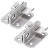 2 Sets Manual Door Bolt Stainless Steel PunchFree Bolt Lock Wardrobe Bathroom Door Accessories In Australia - Darrahopens