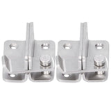 2 Sets Manual Door Bolt Stainless Steel PunchFree Bolt Lock Wardrobe Bathroom Door Accessories