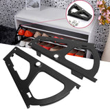 Shoes Cabinet Drawer Hinge Cold Rolled Steel Furniture Turning Rack Fittings Black