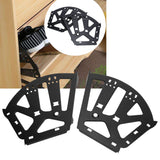 Shoes Cabinet Hinge Cold Rolled Steel 3-Layers Shoe Drawer Flip Rack Accessory Black