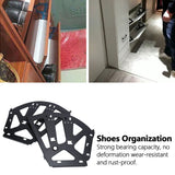 Shoes Cabinet Hinge Cold Rolled Steel 3-Layers Shoe Drawer Flip Rack Accessory Black