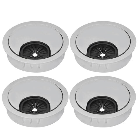 4 Set Desk Cable Wire Grommet PC Computer Desk Cord Grommet Cable Hole Cover Organizers50 Brushed In Australia - Darrahopens