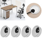 4 Set Desk Cable Wire Grommet PC Computer Desk Cord Grommet Cable Hole Cover Organizers50 Brushed In Australia - Darrahopens