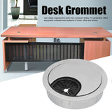 4 Set Desk Cable Wire Grommet PC Computer Desk Cord Grommet Cable Hole Cover Organizers50 Brushed