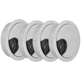 4 Set Desk Cable Wire Grommet PC Computer Desk Cord Grommet Cable Hole Cover Organizers53 Brushed
