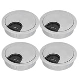 4 Set Desk Cable Wire Grommet PC Computer Desk Cord Grommet Cable Hole Cover Organizers53 Brushed