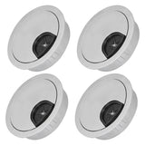 4 Set Desk Cable Wire Grommet PC Computer Desk Cord Grommet Cable Hole Cover Organizers53 Brushed