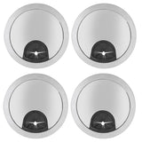 4 Set Desk Cable Wire Grommet PC Computer Desk Cord Grommet Cable Hole Cover Organizers53 Brushed