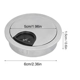 4 Set Desk Cable Wire Grommet PC Computer Desk Cord Grommet Cable Hole Cover Organizers53 Brushed