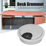 4 Set Desk Cable Wire Grommet PC Computer Desk Cord Grommet Cable Hole Cover Organizers53 Brushed