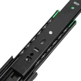 Drawer Slide Cold Rolled Steel 3-Section Damping Ball Bearing Track Rail Furniture Hardware