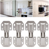 4Set Cabinet Hinges Bridge Shaped Door Hinge Kit for Cupboard Closet Wardrobe Furniture In Australia - Darrahopens