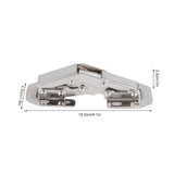 4Set Cabinet Hinges Bridge Shaped Door Hinge Kit for Cupboard Closet Wardrobe Furniture