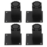 4Pcs/Set Furniture Leg Adjustable Height Aluminum Alloy Square Support for Sofa Cabinet60mm