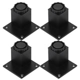 4Pcs/Set Furniture Leg Adjustable Height Aluminum Alloy Square Support for Sofa Cabinet60mm