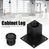 4Pcs/Set Furniture Leg Adjustable Height Aluminum Alloy Square Support for Sofa Cabinet60mm