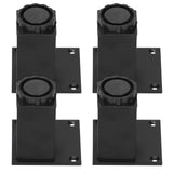 4Pcs/Set Furniture Leg Adjustable Height Aluminum Alloy Square Support for Sofa Cabinet80mm In Australia - Darrahopens