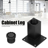 4Pcs/Set Furniture Leg Adjustable Height Aluminum Alloy Square Support for Sofa Cabinet80mm
