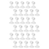 30Pcs Door Stopper Silicone Anti-Collision Door Handle Stopper Mute Suction Buffer Crash Pad