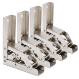 4 Sets Cabinet Hinges Bridge Shaped Cupboard Door Hinges Furniture Hardware Supplies