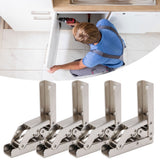 4 Sets Cabinet Hinges Bridge Shaped Cupboard Door Hinges Furniture Hardware Supplies