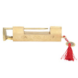 Brass Lock with Key 6.5cm Antique Chinese Style Carved Padlock for Jewelry Box Cabinet In Australia - Darrahopens
