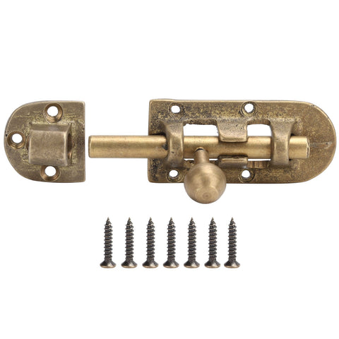 Vintage Brass Door Latch Antique Door Window Bolts Buckle Sliding Lock Hardware Fittings In Australia - Darrahopens