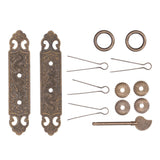 Door Handle Antique Brass Exquisite Pattern Straight Bar Handle Accessories for Cabinet Wardrobe In Australia - Darrahopens